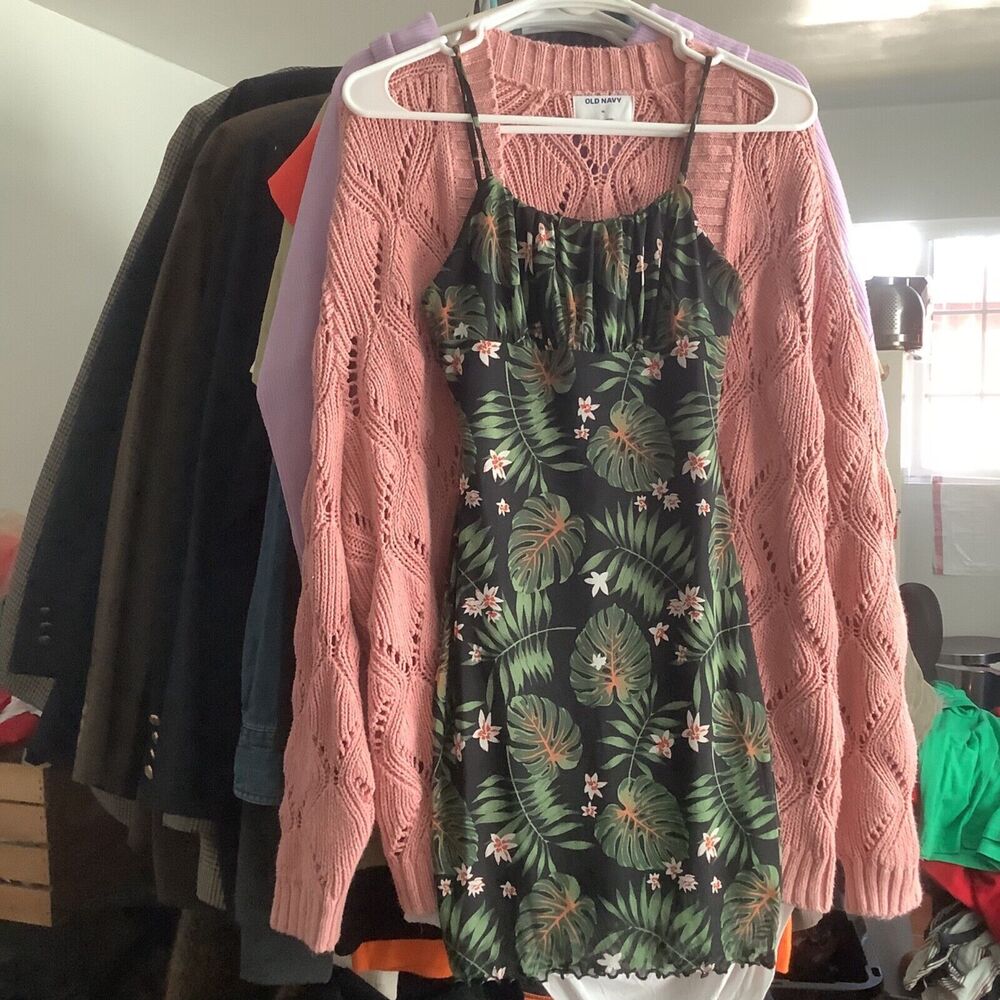 Liz and Sara floral dress size small s pattern